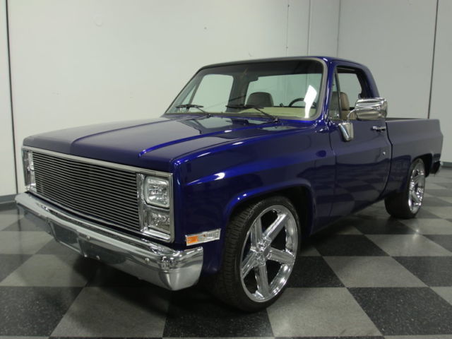 FRESHLY RESTORED BOX CHEVY, 355 V8, HEADERS/DUALS, CUSTOM PAINT/INTERIOR, R134A 1986 Chevrolet C-10