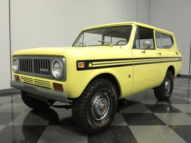 FRESHLY RESTORED IMPORT, 1-FAMILY OWNED SINCE NEW, 3.9L I6, PWR BRAKES, 4X4!!! 1974 International Harvester Scout