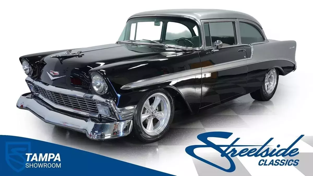 FUEL INJECTED 5.7L LS1 6 SPEED MANUAL POWER FRONT DISC POWER STEERING GREAT COLO 1956 Chevrolet Bel Air/150/210 Restomod