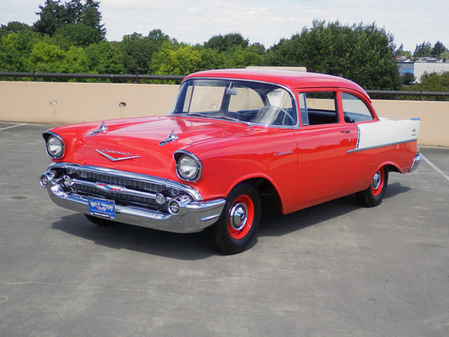Fuel injected, concourse rotisserie restored 1957 Chevrolet Bel Air/150/210 Sedan