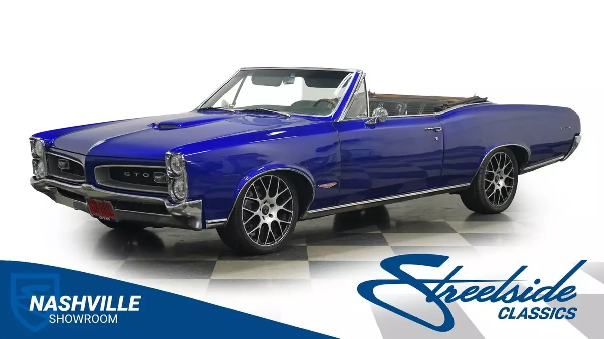 Fuel injected LS 6.2L 4L60E overdrive 4-wheel discs 1966 Pontiac Le Mans GTO Tribute Convertible Restomod