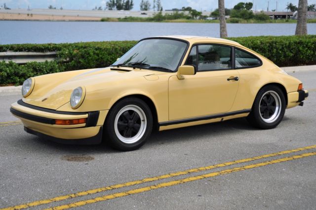 Full Engine/ Transmission Rebuild, paint to sample Pastel Yellow, full records 1981 Porsche 911 SC