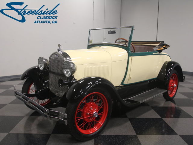 FULL RESTO, 4 CYL, SYNCROMESH 3 SPD, BEAUTIFUL BODY/PAINT/INTERIOR/ENGINE, A+ 1928 Ford Model A