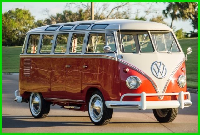 Fully Rebuilt 1961 Volkswagen Deluxe 23-Window Samba Micro Bus 1961 Volkswagen Bus/Vanagon Micro Bus, Completely Rebuilt, Duo Tone Color