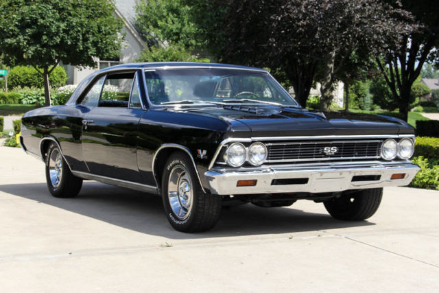 Fully Restored 138 True SS! 396ci V8, 4-Speed, Black on Black, Buckets & Console 1966 Chevrolet Chevelle SS