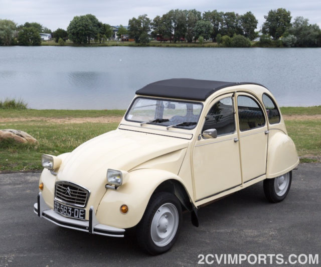 Fully-Restored Beige Citroen 2cv with Galvanized Chassis 1978 Citroën 2cv / 2cv6 Citroen