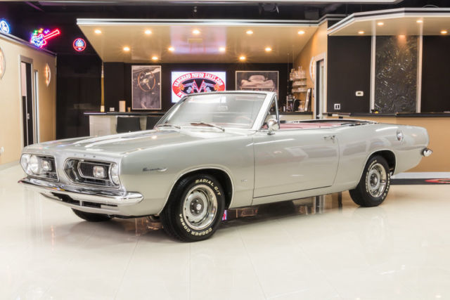 Fully Restored Convertible! 273ci V8, Automatic, PS, Power Top, Original Colors 1967 Plymouth Barracuda