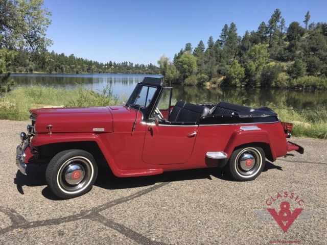 Fully Restored Gorgeous 1950 Willys Jeepster Convertible 1950 Willys Jeepster