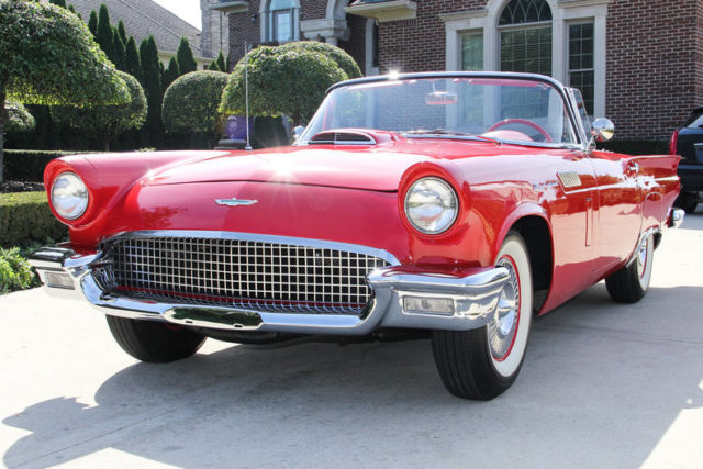 Fully Restored T-Bird! Ford 312ci V8, Automatic Transmission, All Original Steel 1957 Ford Thunderbird Convertible
