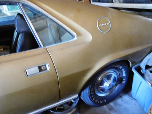 Garage find 1 owner S.Calif. Parked in 1973. 390 Go-pack,A/C,Tilt,AM/FM 1968 AMC AMX