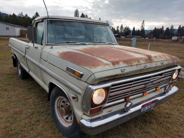 garage find 1969 Ford F-250 camper special ranger 1969 Ford F-250 Camper special ranger