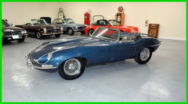 GARAGE FIND SERIES 1 E-TYPE 4.2 ROADSTER SOLID ORIGINAL BODY #MATCH FOR RESTO 1968 Jaguar E-Type XKE S1 ROADSTER