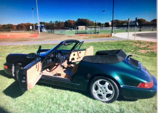 Garage Kept-3.6 liter -flat 6-250HP-Hunter Green-Porsche, Tan interior 1992 Porsche 911 Carrera 2