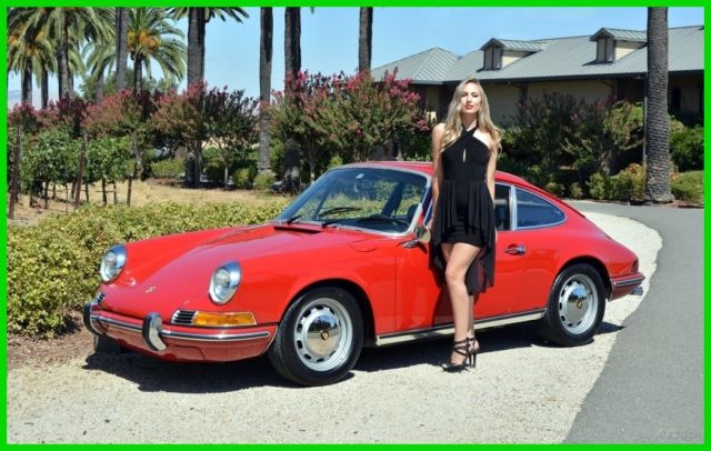GARAGED 1969 PORSCHE 911T COUPE #MATCH ENG 100% SOLID ORIG FLRS RARE COLOR RESTO 1969 Porsche 911 911T KARMANN COUPE