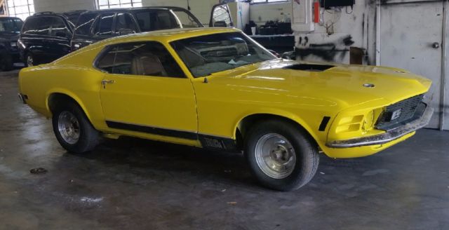 GENUINE "SHAKER" CAR 1970 Mach 1 Fastback , California sport roof 1969 project 1970 Ford Mustang Fastback Mach 1