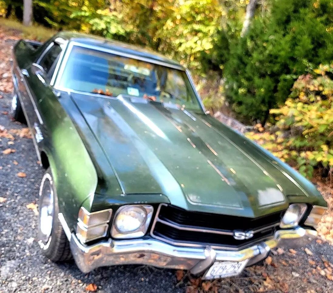 Genuine 1971 Chevrolet El Camino SS 350. cowl induction, solid car and real SS! 1971 Chevrolet El Camino 350-V8 Real SS!