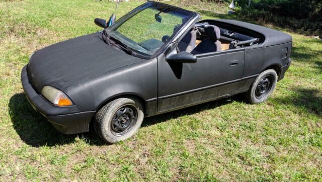 Geo Metro Convertible 5 speed 3 cylinder engine fuel miser gets 50 mpg 1991 Geo Metro