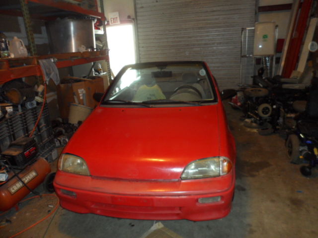 GEO METRO CONVERTIBLE LSI 92 3 cyl AUTOMATIC project car good K frame and mounts 1992 Geo Metro