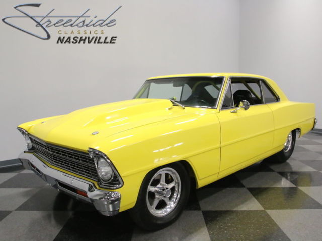 GM 572 CRATE MOTOR, BUILT 4L80E TRANS, NARROWED 9 INCH REAR, A/C, SO MUCH MORE! 1967 Chevrolet Nova Pro Street