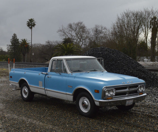 GMC CUSTOM CAMPER BBC ORIGINAL CA PICKUP TRUCK FARM C20 67 69 70 71 72 VTG OLD 1968 Chevrolet C-10 CUSTOM CAMPER