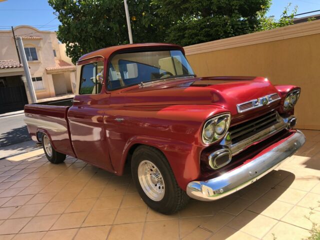 GMC Pick Up Truck S Series 100 - Burgundy with creme stripes - Interior Burg/Blk 1959 Chevrolet Impala Super Sport