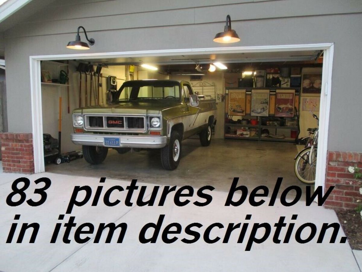 1973 Chevrolet C/K Pickup 2500 3/4 Ton 4WD RARE CA Survivor AC AT PS PB 350 V8 - photo 4
