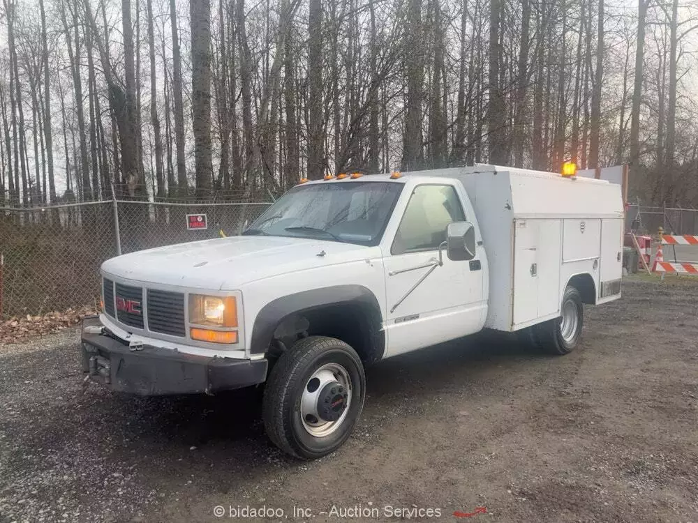 GMC Sierra K3500 Standard Cab Service Pickup Truck 7.4L 454 V8 A/T bidadoo 1991 GMC Sierra K3500