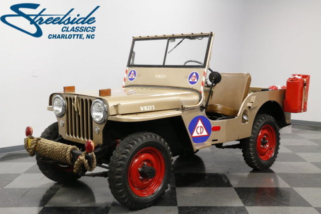 GO DEVIL 134CI, 3SPD TRAN, NO FRILLS-GO ANYWHERE, GR8 PARADE/ SHOW VEHICLE, WOW! 1946 Willys Jeep CJ-2A