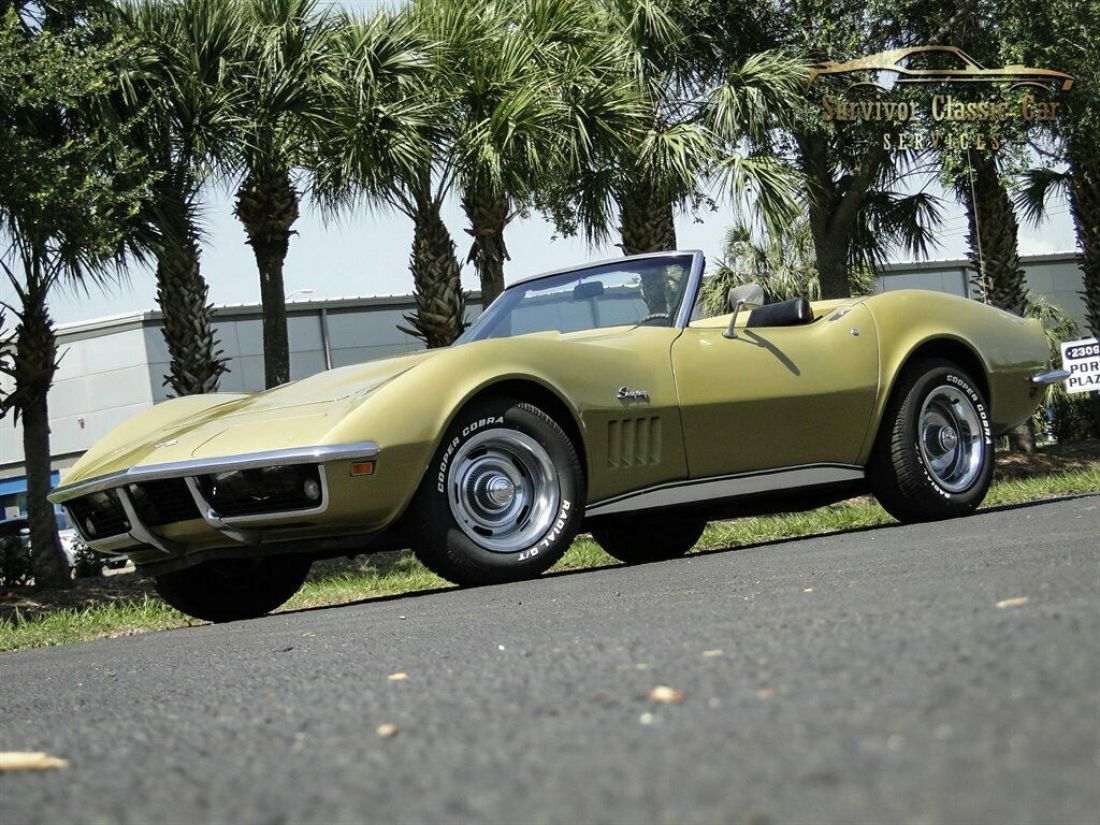 Gold Chevrolet Corvette with 16187 Miles available now! 1969 Chevrolet Corvette Convertible