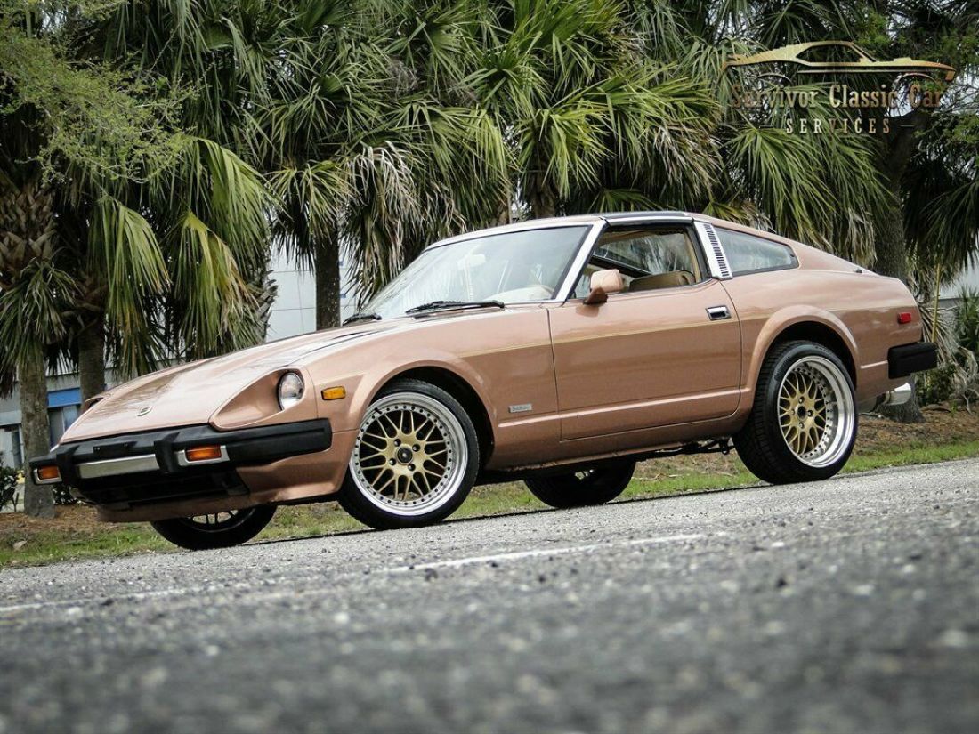Gold Datsun 280zx with 94248 Miles available now! 1981 Datsun Z-Series Turbo GL