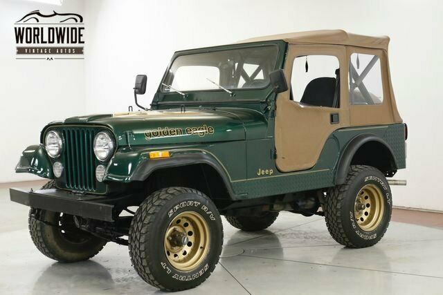 Golden Eagle. 4X4. 4 Spd Soft Top Convertible Rare Jeep 1982 Jeep Cj-5