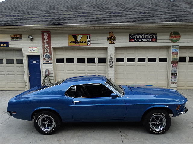 GOOD ACAPULKO BLUE PAINT...REBUILT 351 CLEVELAND ENGINE...MACH 1 INTERIOR 1970 Ford Mustang FASTBACK