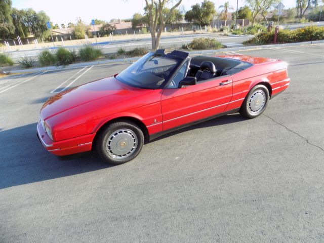 GORGEOUS 50,000 mile RED CALIFORNIA DREAM CAR,WOW,LATE STYLE CV TOP BUY IT 1990 Cadillac Allante CV SOFTTOP ONLY