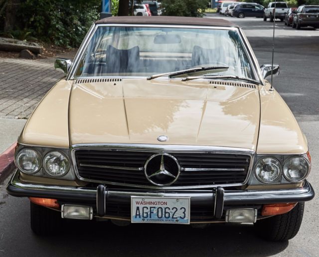 Gorgeous 73 Mercedes Benz 350SL Roadster 4.5L, 2 beautiful Tops, Euro Bumpers! 1973 Mercedes-Benz SL-Class