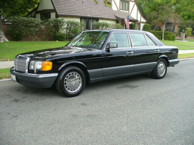 Gorgeous California Rust Free Mercedes Benz 420 SEL Great Miles MUST SEE 1989 Mercedes-Benz 400-Series Black