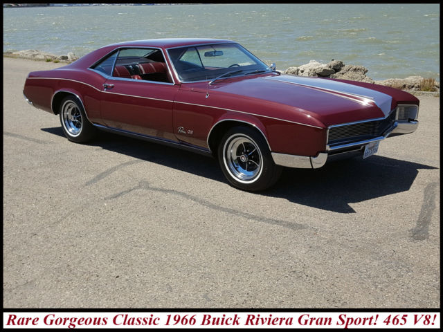 Gorgeous Classic 1966 Buick Riviera Gran Sport! 99.9% Rust-Free 425 V8! 1966 Buick Riviera