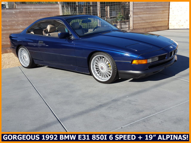 GORGEOUS CLASSIC 1992 BMW E31 850I V12! RARE 6 SPEED STICK + 19" ALPINAS + MORE! 1992 BMW 8-Series