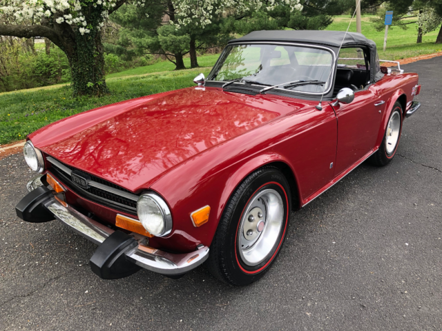 Gorgeous color combination. Very clean driver. No rust ever, original floors. 1973 Triumph TR-6