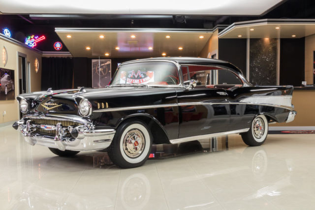 Gorgeous, Fully Restored Bel-Air! 327ci V8, 3-Speed Manual, Hardtop, Onyx Black! 1957 Chevrolet Bel Air/150/210