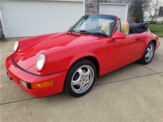 Gorgeous Guards Red Porsche 964 Cabriolet 5SP With Tons of Documentation XMAS!! 1994 Porsche 911 2dr Cabriolet