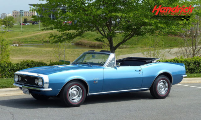 Gorgeous Marina Blue Big Block Super Sport Camaro! MacNeish Certified! 1967 Chevrolet Camaro Super Sport Convertible