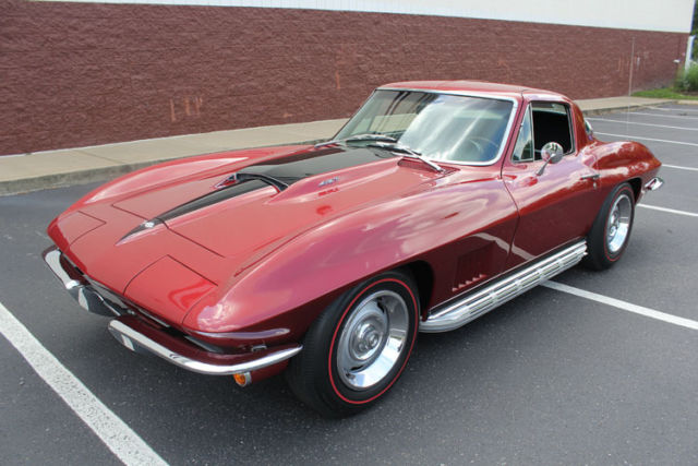 Gorgeous Marlboro Maroon 1967 Corvette 427 435hp L71 1967 Chevrolet Corvette