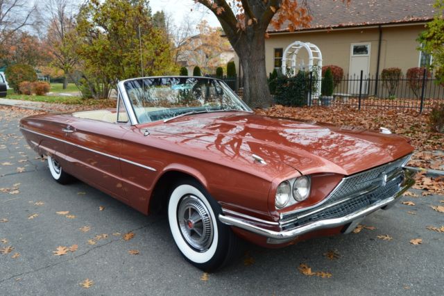 GORGEOUS RESTORED 1 OWNER RARE 1966 FORD THUNDERBIRD CONVERTIBLE 390 NICE !! 1966 Ford Thunderbird