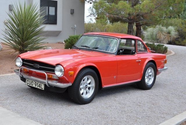 GORGEOUS TRIUMPH TR 6 WITH RHD AND PETROL INJECTION 1973 Triumph TR-6 FACTORY HARDTOP