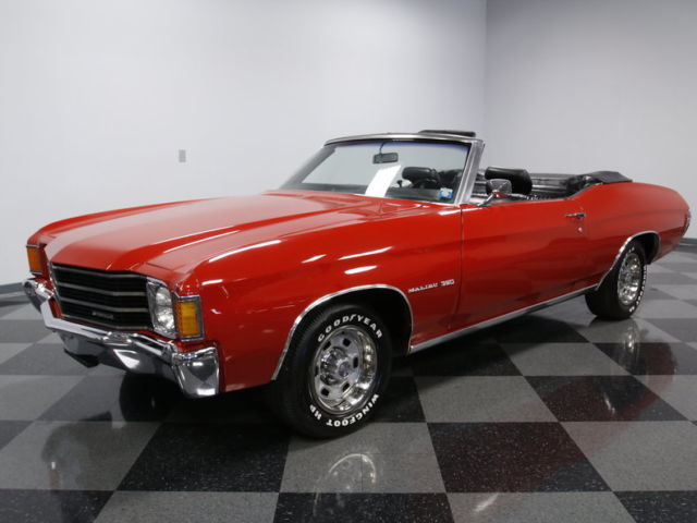 GR8 CONV, #S MATCH 350 V8, AUTO, BELIEVE 48K MI, PWR FRNT DISC/TOP, EXC STR8 BOD 1972 Chevrolet Chevelle