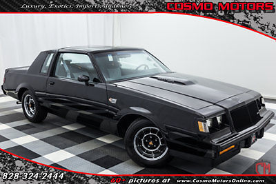 Grand National Low Miles Coupe Unspecified Gasoline 3.8L V6 Cyl Black 1987 Buick Regal Grand National V6 TURBO