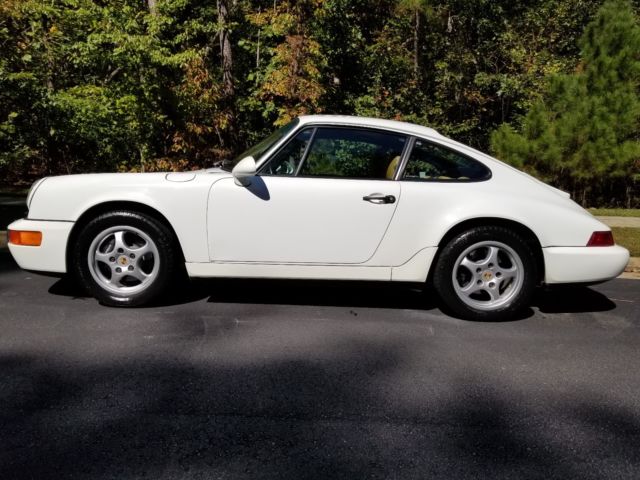 Grand Prix White 5 speed Manual AWD 1993 Porsche 911 Carrera C4