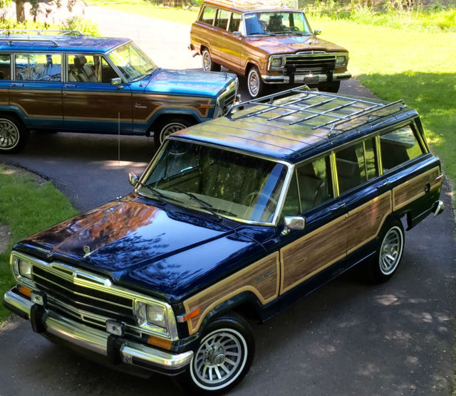 Grand Wagoneer by Classic Gentleman Dark Baltic Blue Metallic Low Southern Miles 1990 Jeep Wagoneer Grand