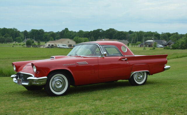 1957 Ford Thunderbird LIPSTICK RED E-BIRD CONVERTIBLE W/COLD AIR - photo 2