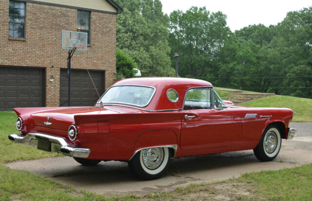 1957 Ford Thunderbird LIPSTICK RED E-BIRD CONVERTIBLE W/COLD AIR - photo 4